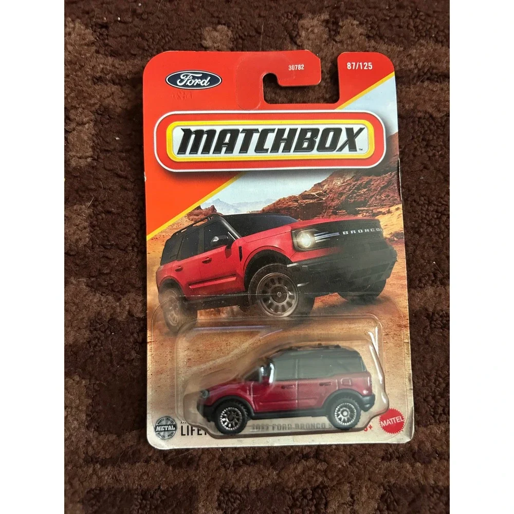 Matchbox‎ 2022 Ford Bronco Sport Red 87/125 Diecast Car 2024 Mattel JBP38-4B10